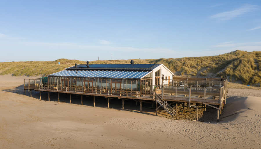 Strandpaviljoen ter overname in De Koog, Noord-Holland
