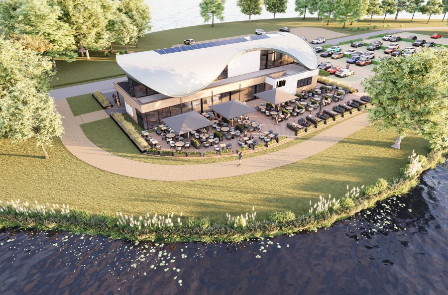 mogelijk als: restaurant of brasserie of lunchroom te huur in Waalwijk, Noord-Brabant — Uniek nieuwbouw Horecapand
