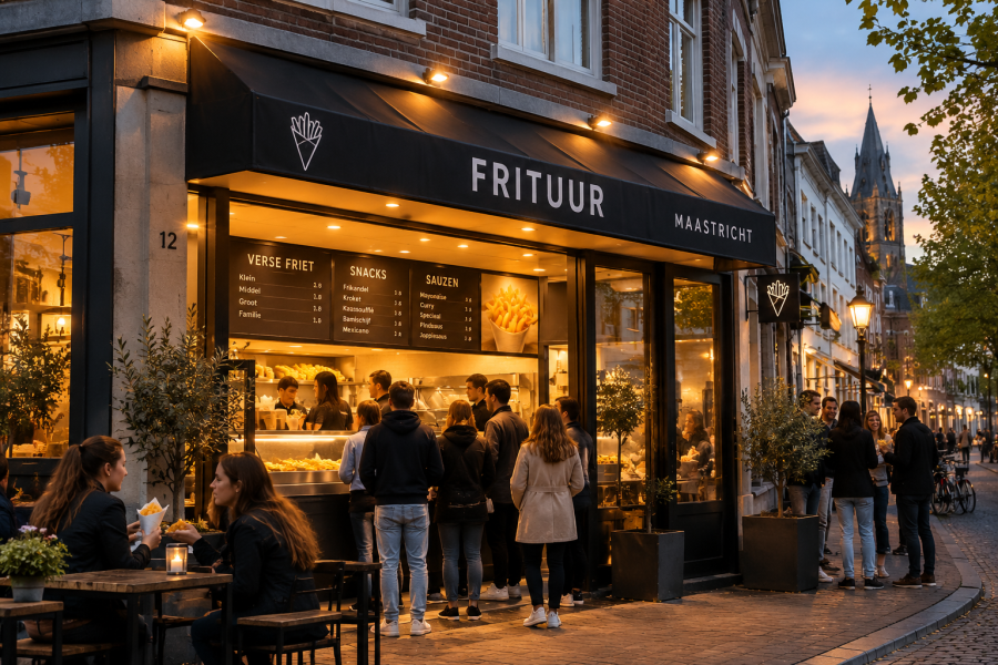 Cafetaria-snackbar ter overname in Limburg — Goedlopende frituur wijk Maastricht € 10.000